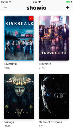 Showio – TV Show Tracker