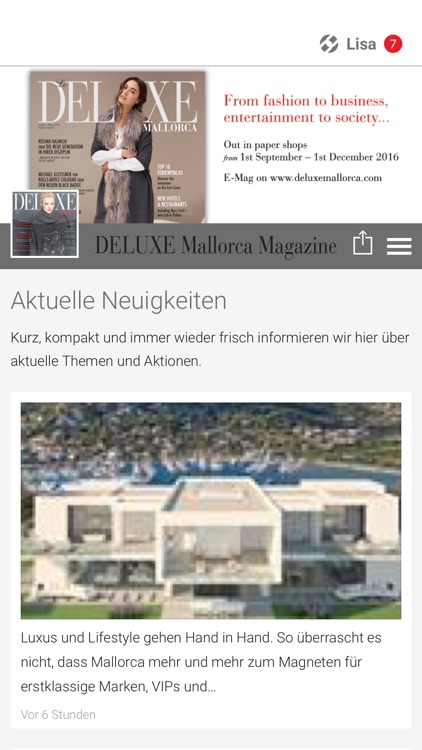 Deluxe Mallorca Magazin