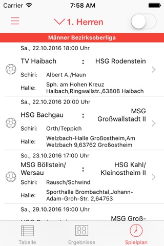 HSG Erbach/Dorf-Erbach screenshot 2