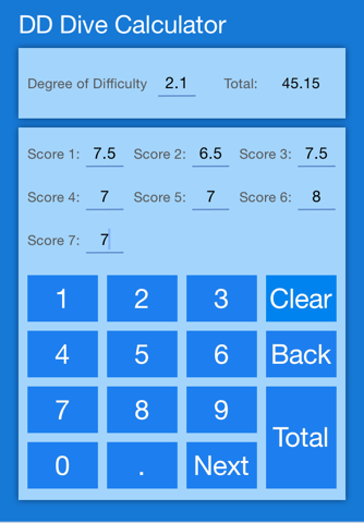 DD Diving Calculator screenshot 2