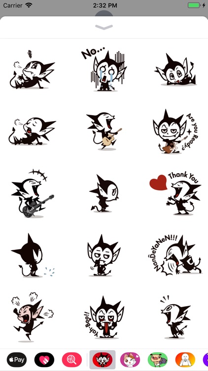 Cute Devil Sticker Emojis App