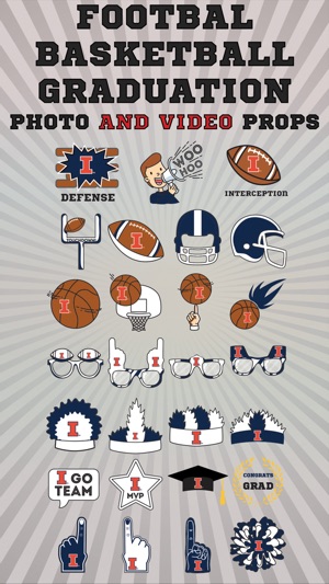 Illinois Fighting Illini Animated Selfie Stickers(圖4)-速報App