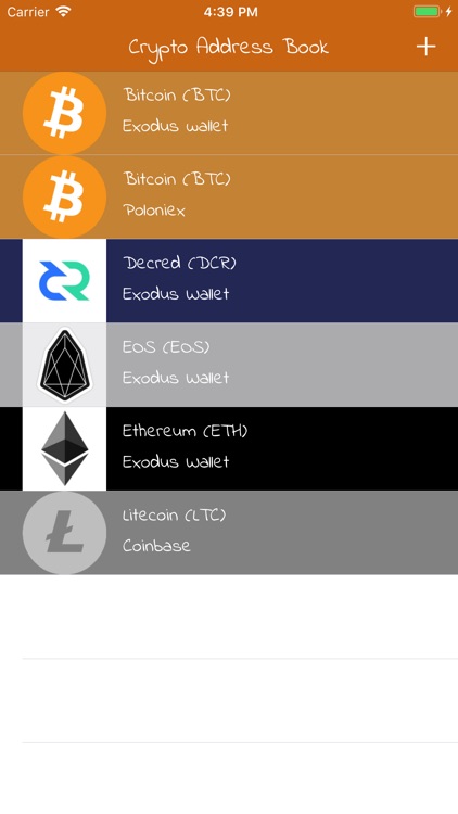 Crypto Address Book