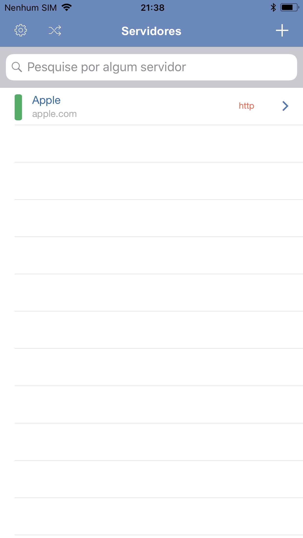 Screenshot do app Servidores App