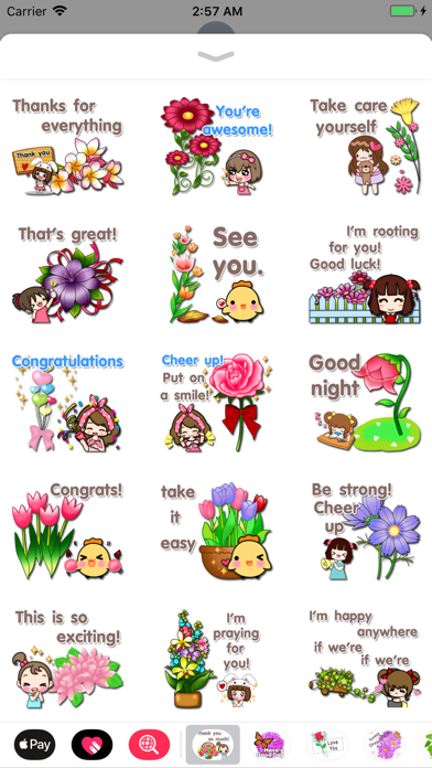 Beauty Flower Stickers screenshot 2