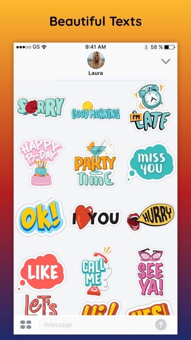 Best 3D Text Words Sticker App screenshot 3