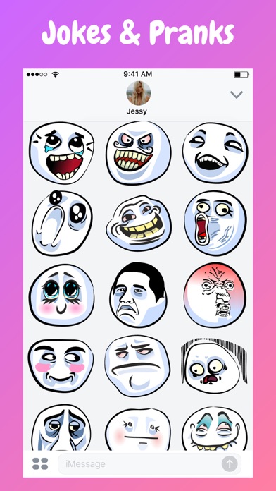 prank bae meme faces stickers