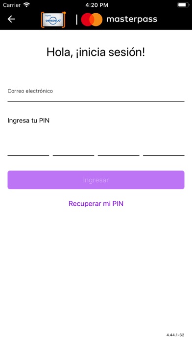 Masterpass Banco Cencosud screenshot 2