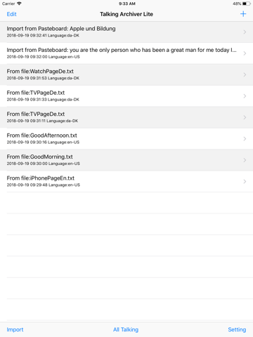 Talking Archiver Lite - náhled