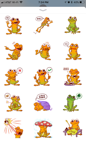 Orange Frog Sticker Pack(圖3)-速報App