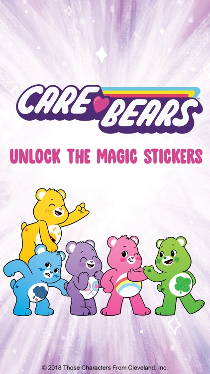 Unlock the Magic Care Bear Stickers