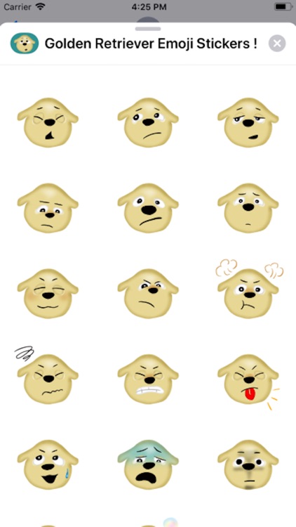 Golden Retriever Emoji Sticker