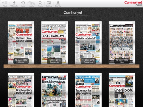 Cumhuriyet Arşivi iPad Version screenshot 2