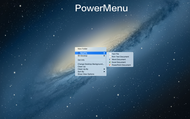 ‎PowerRightMenu - Fast New File Screenshot