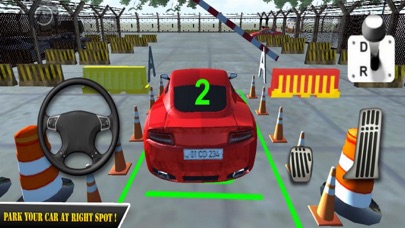 Red Car Parking Skill 18 screenshot 2