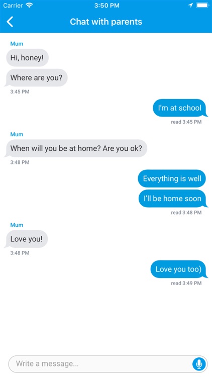Parents chat Parents chat