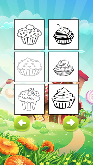 Cute Tasty Cupcakes Coloring Book Full(圖2)-速報App