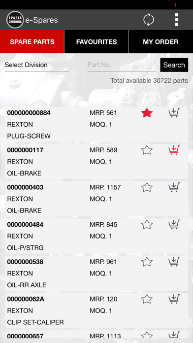 Mahindra Spare Ordering System screenshot 3