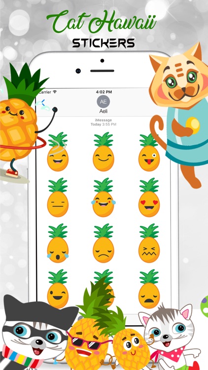 Cat Hawaii Stickers