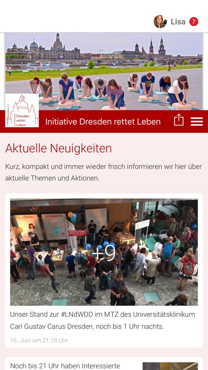 Dresden rettet Leben