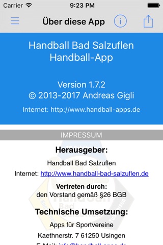 Handball Bad Salzuflen screenshot 4
