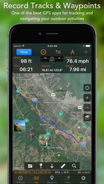 gps tracks app