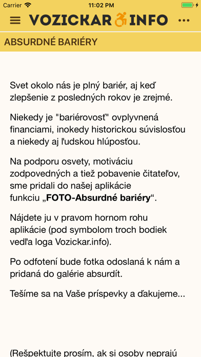 Vozickar.info screenshot 3