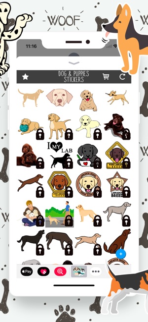 Dogs and Puppies Stickers pack(圖3)-速報App