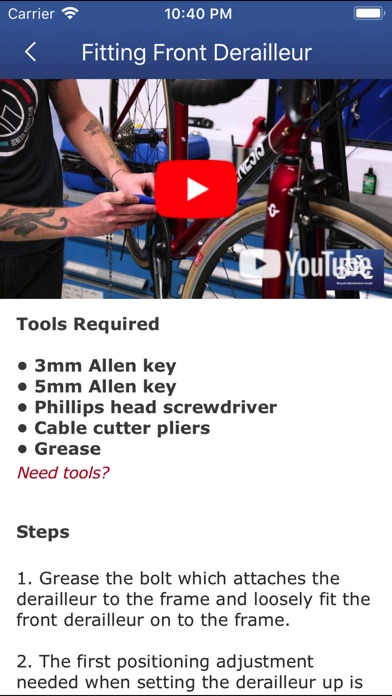 Bicycle Maintenance Guide screenshot 2