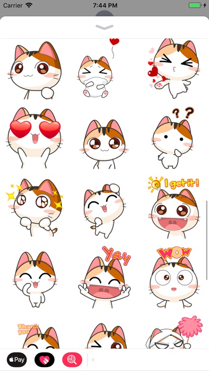 Animated Cat Stickers Pack