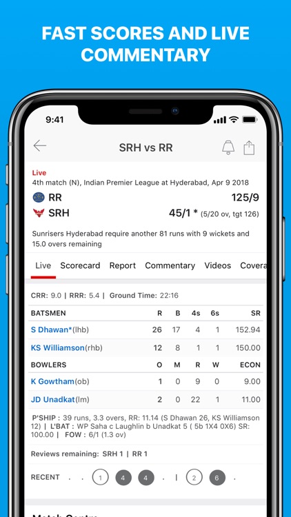 Cricinfo - Live Cricket Scores