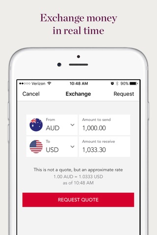 Westpac Global Currency Card screenshot 2