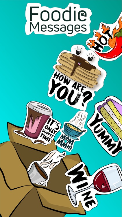 Foodie Message - Free Stickers