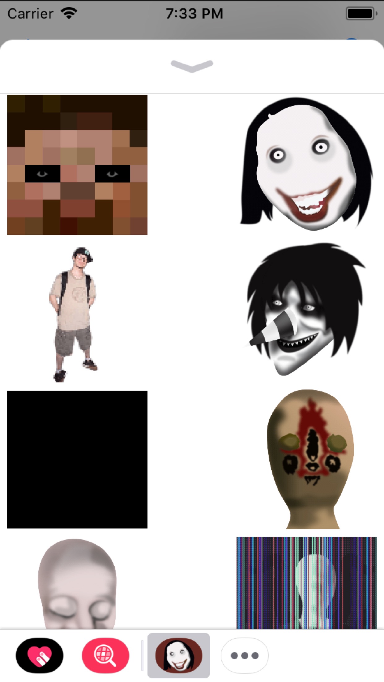 Top Stickers Apps For Imessage On The Ios App Store In Spain Appfigures - 2009 halloween update roblox creepypasta