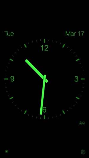 Disappearing Bedside Clock