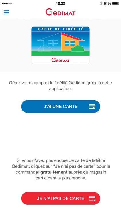 Ma carte de fidélité Gedimat