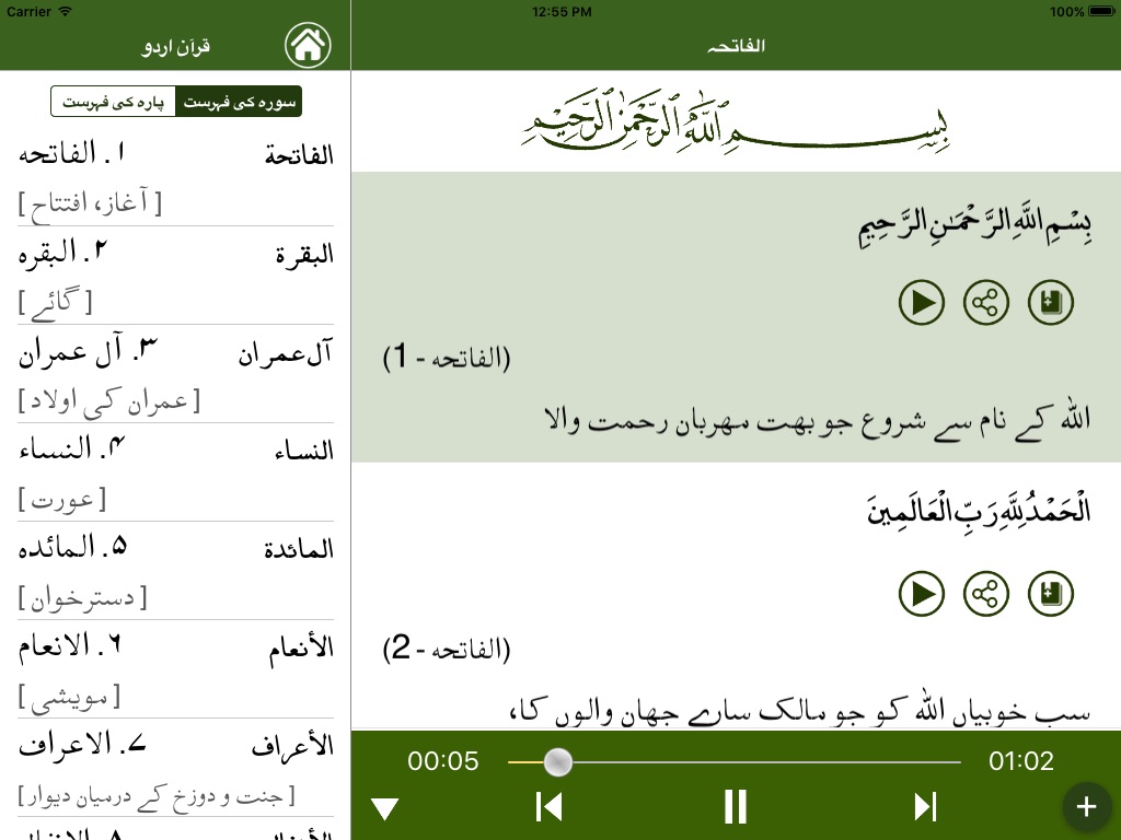 Quran Urdu قرآن اردو screenshot 2