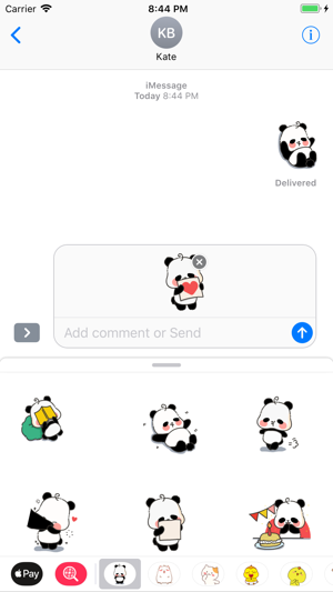 Panda Cute Stickers Pack(圖1)-速報App