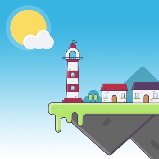 Lighthouse 2D : weather island Icon