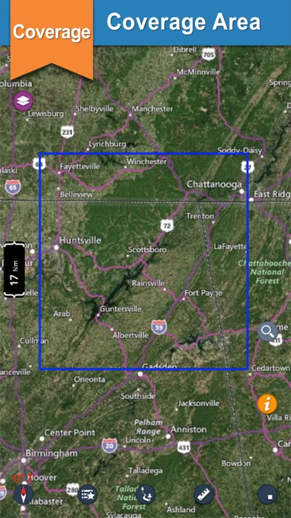 Guntersville  Lake gps offline chart for boaters