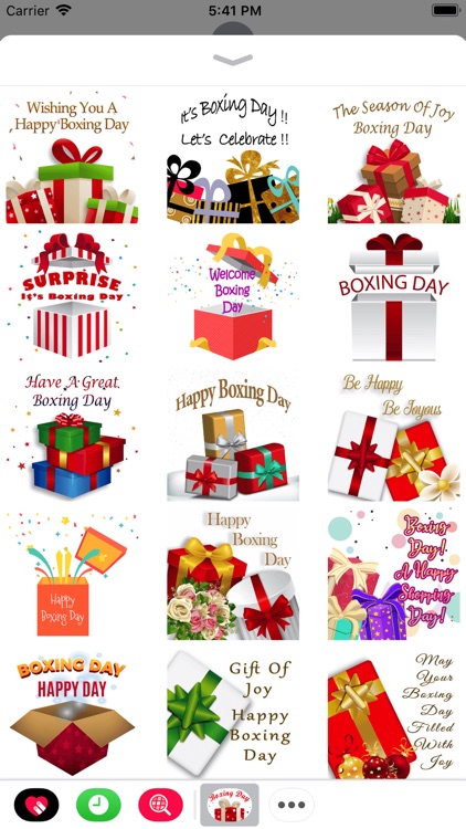 Happy Boxing Day Gifts Sticker
