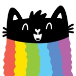 Rainbow cat Stickers for iMessage