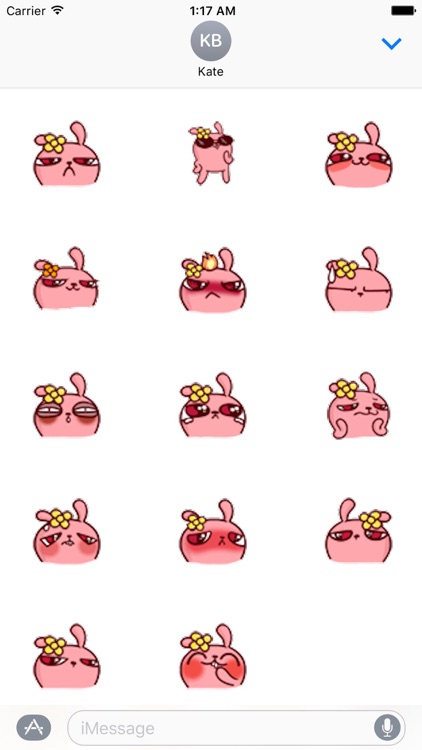 Animated Pink Rabbit Emoji