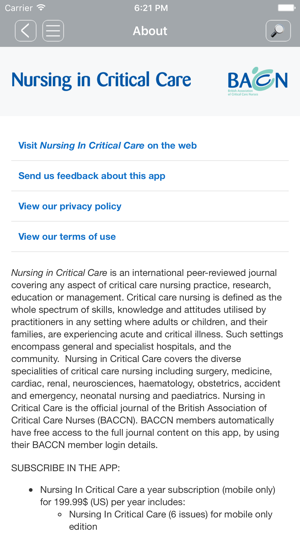 Nursing In Critical Care(圖3)-速報App