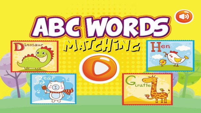 Words ABC Cards Matching