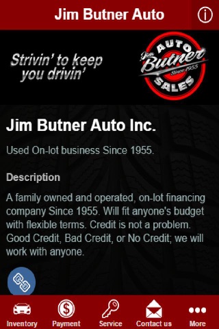 Jim Butner Auto Inc. screenshot 2