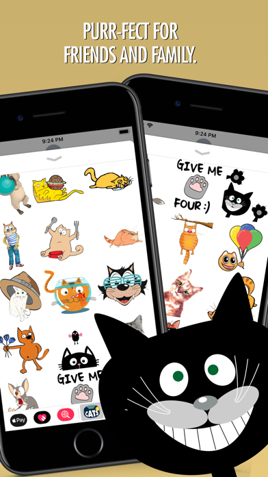 Cats Animated Text Stickers 2 screenshot 3