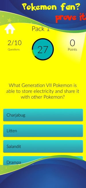 Quiz For Pokemon & Anime Fans