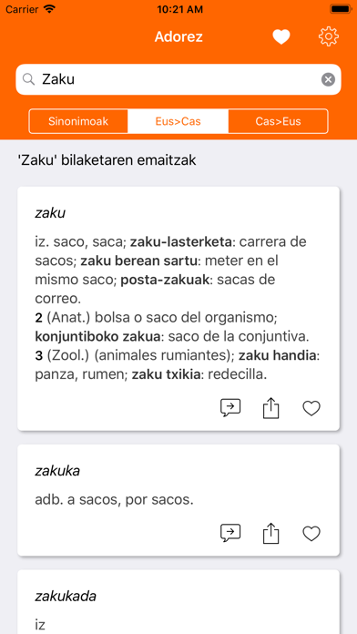 Adorez Hiztegia screenshot 2