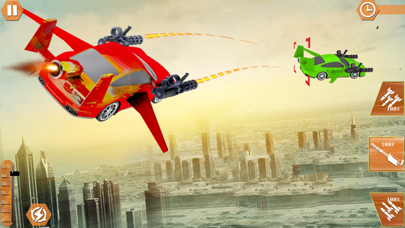 Flying Car Shooting Chase: Air Stunt Simulator Screenshot 5